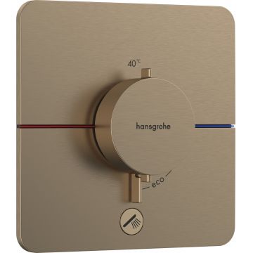 Baterie cada - dus termostatata Hansgrohe ShowerSelect Comfort Q cu montaj incastrat necesita corp ingropat bronz periat