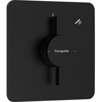 Baterie dus Hansgrohe DuoTurn Q cu montaj incastrat necesita corp ingropat negru mat