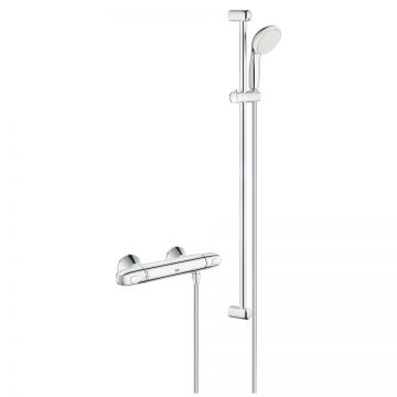 Baterie dus termostatata Grohe Grohtherm 1000 cu set de dus Tempesta II 90cm