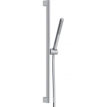 Set de dus Hansgrohe Pulsify S EcoSmart+ cu para stick 1 jet si bara de 65cm crom