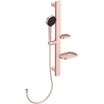 Set de dus Ideal Standard IdealRain Alu+ cu para de dus furtun 175cm si bara de dus 60cm rose