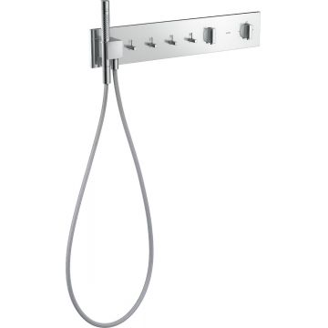 Baterie cada - dus termostatata Hansgrohe Axor ShowerComposition 610/110 cu 4 functii montaj incastrat necesita corp ingropat crom