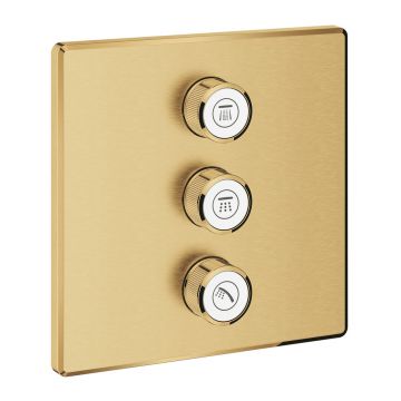 Baterie dus incastrata Grohe Grohtherm SmartControl pentru 3 iesiri auriu periat Cool Sunrise