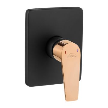 Baterie dus incastrata Invena Midnight 1 functie negru - rose gold