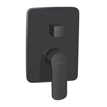 Baterie dus incastrata Invena Siros negru mat 2 functii