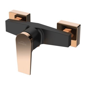 Baterie dus Invena Midnight negru - rose gold monocomanda
