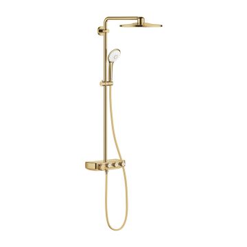 Coloana de dus cu baterie termostatata auriu Grohe Euphoria SmartControl 310 Duo