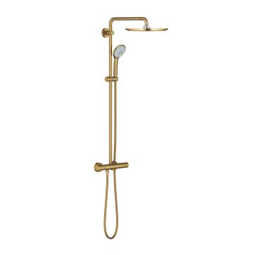 Coloana de dus cu baterie termostatata auriu periat Grohe Euphoria 310 Cool Sunrise