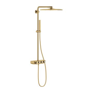 Coloana de dus cu baterie termostatata auriu periat Grohe Euphoria SmartControl 310 Cube Duo