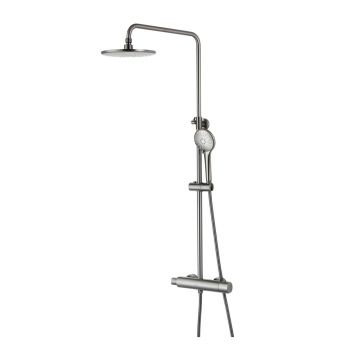 Coloana de dus cu baterie termostatata grafit mat Lemark Bronx