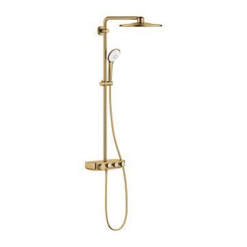 Coloana de dus cu termostat Grohe Euphoria SmartControl 310 Duo auriu periat Cool Sunrise