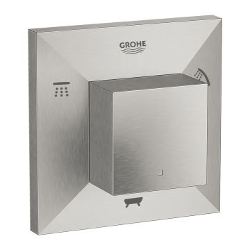 Comutator incastrat Grohe Allure Brilliant 5 cai crom periat Supersteel