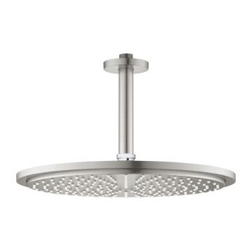 Palarie si brat de dus Grohe Rainshower Cosmopolitan 310 crom periat Supersteel 1 functie