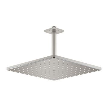 Palarie si brat de dus Grohe Rainshower Mono Cube 310 crom periat Supersteel cu 1 functie