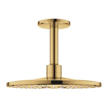 Palarie si brat de dus Grohe Rainshower SmartActive 310 cu 2 functii auriu lucios Cool Sunrise