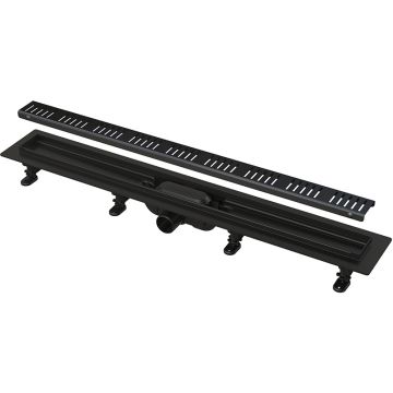 Rigola de dus Alcadrain Simple 55 cm negru