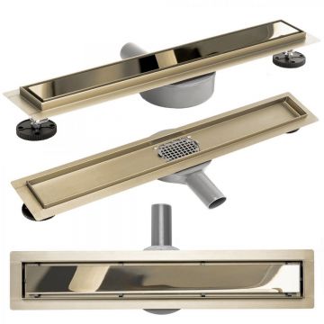 Rigola scurgere dus REA Neo Mirror Auriu 70 cm