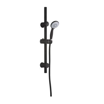 Set de dus cu bara Invena Dark cu 3 functii negru mat
