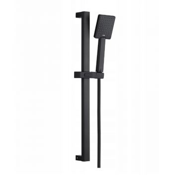 Set de dus cu bara Invena Patras cu 1 functie negru mat