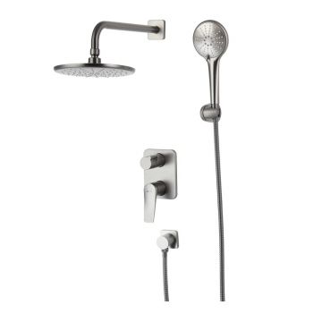 Sistem de dus incastrat Lemark Bronx grafit mat 3 functii
