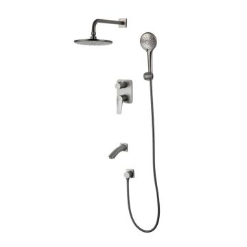 Sistem de dus incastrat Lemark Bronx grafit mat